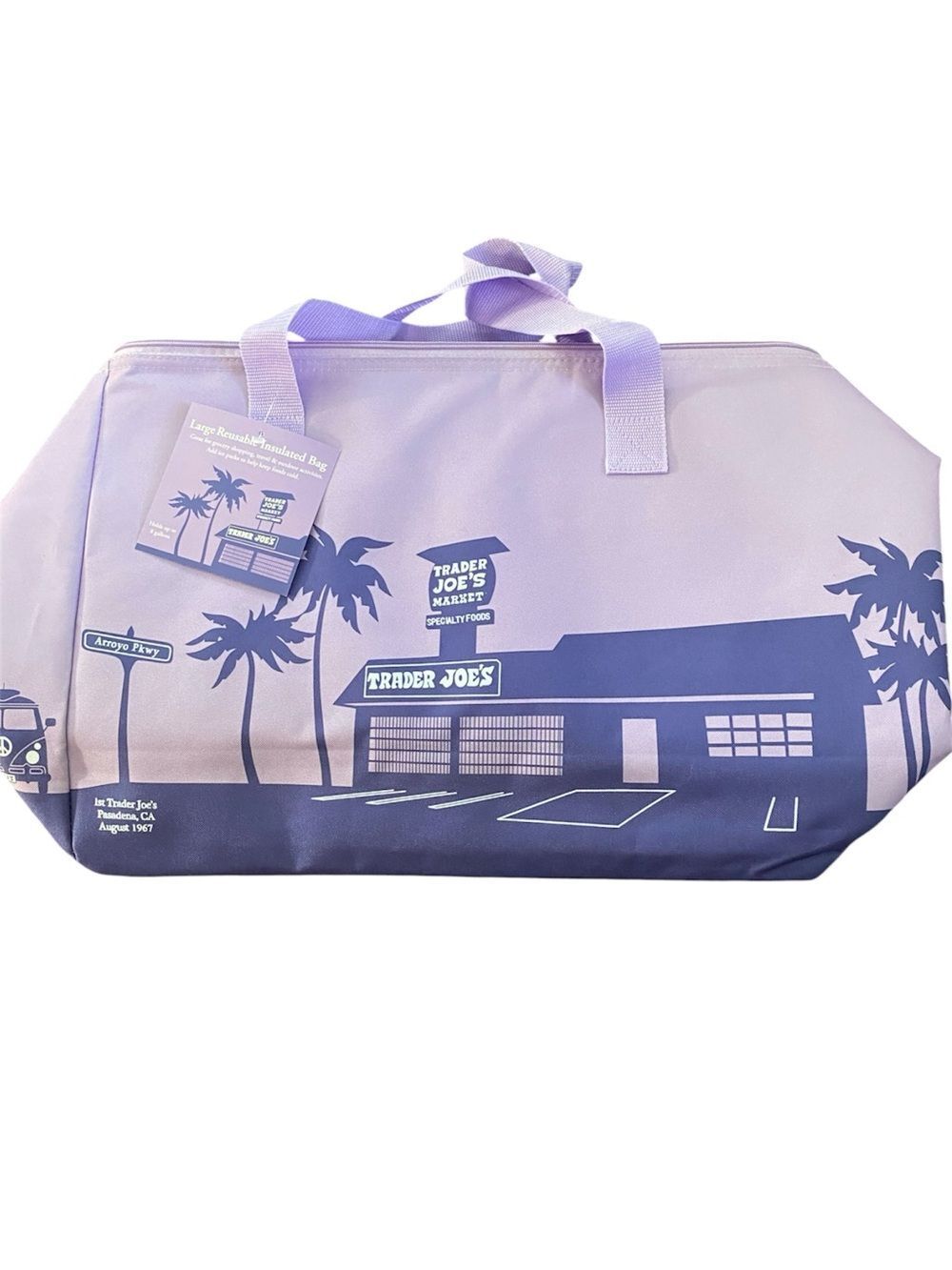 Trader Joe’s Pasadena 8‑Gallon Insulated Reusable Bag – Large – NWT